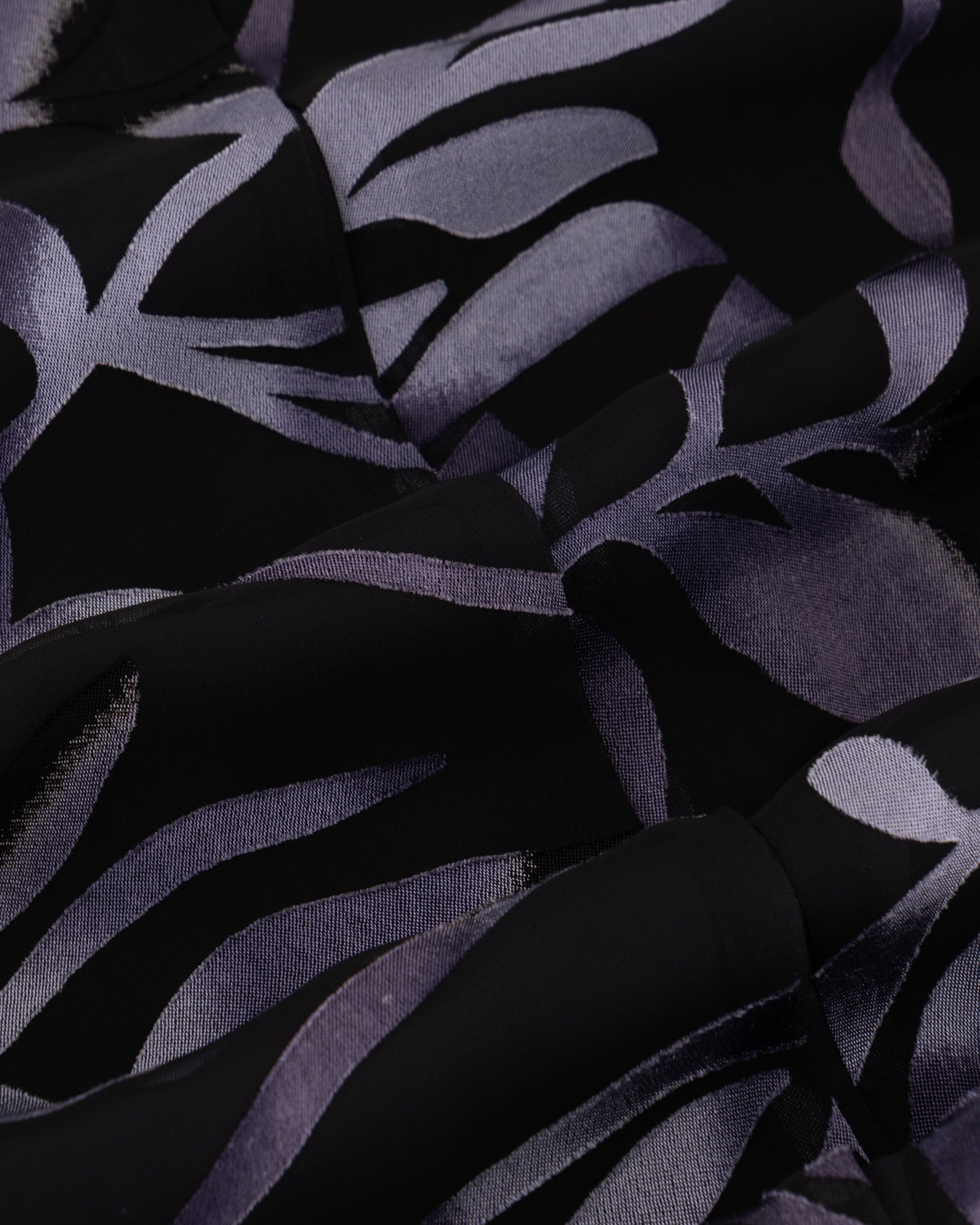 Printed Abaya with Leaf Motif