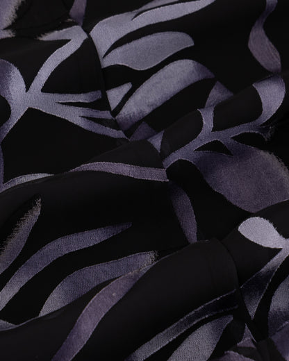 Printed Abaya with Leaf Motif