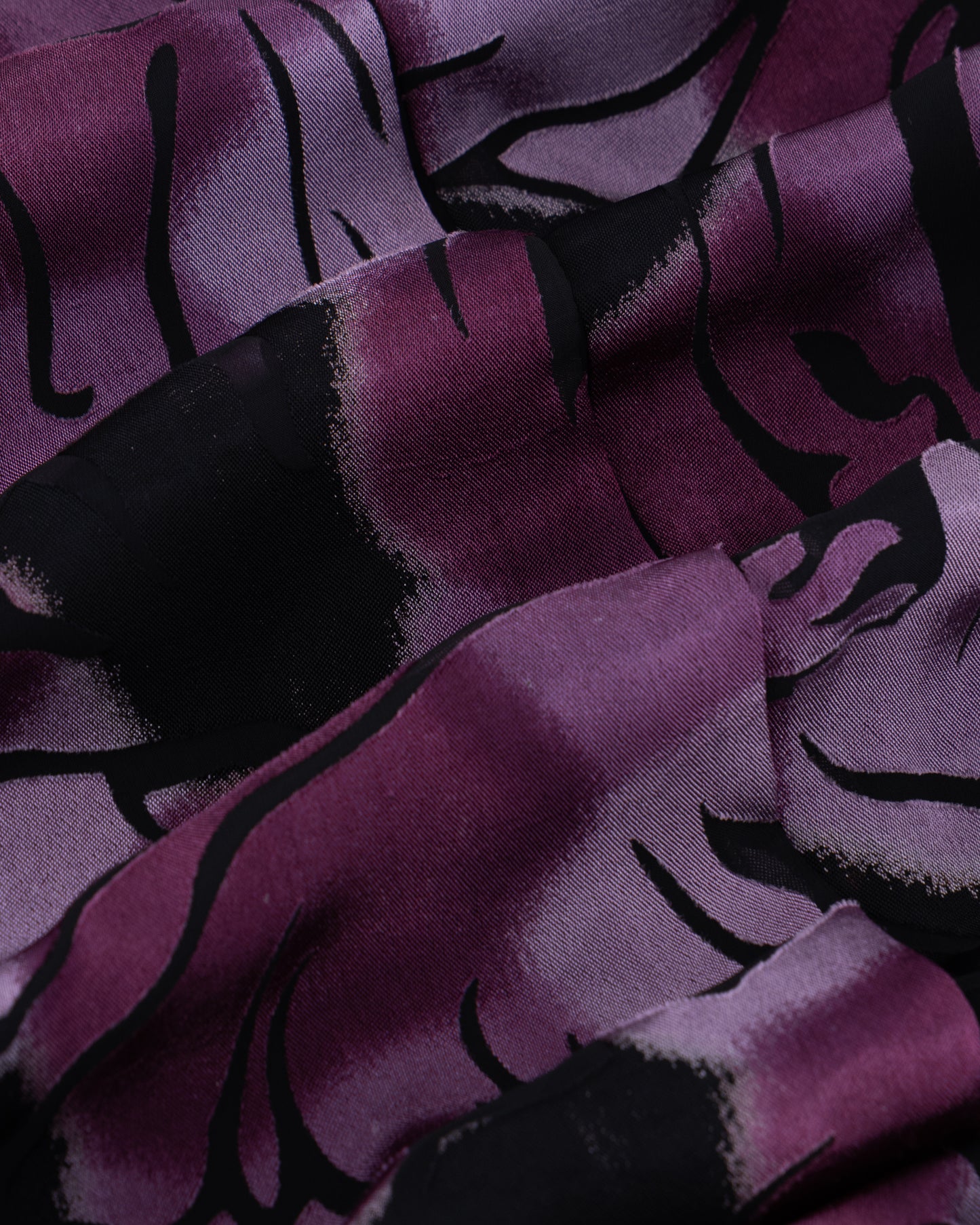 Printed Abaya with Bold Floral Brushwork