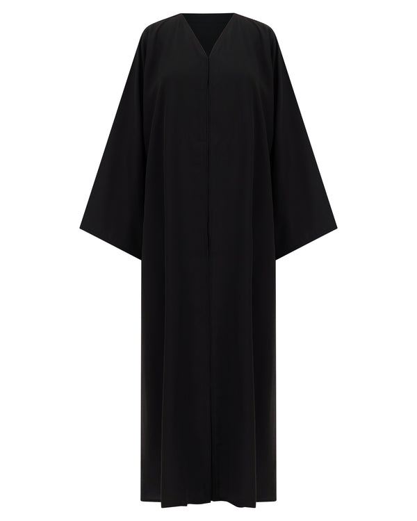 Classic Abaya with Clean Front Panel – hover image
