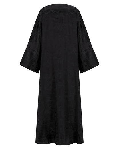 Textured Abaya with Subtle Geometric Pattern