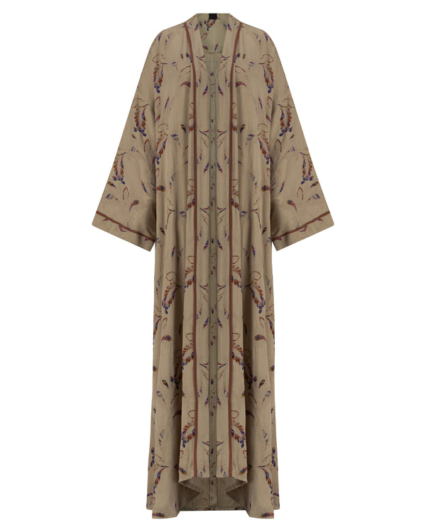 Noir Camellia Abaya – hover image