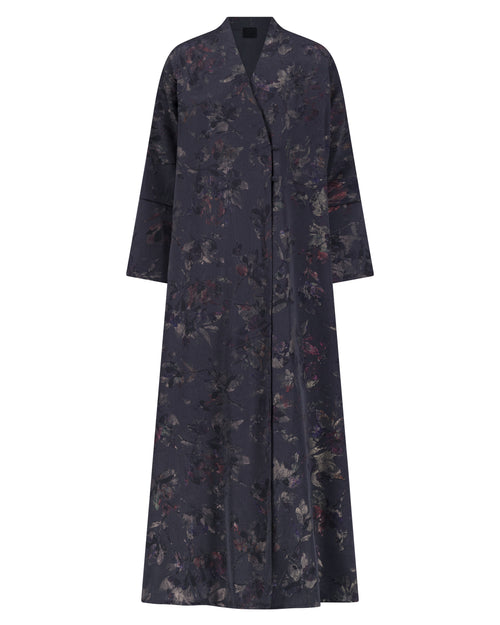 Ebony Petal Abaya – hover image