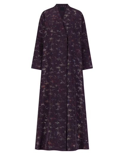 Garnet Leaf Mist Abaya