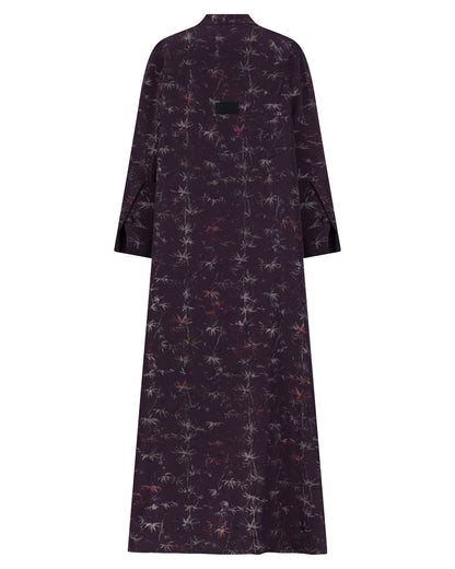 Garnet Leaf Mist Abaya