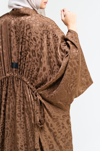 Desert Ember Textured Abaya