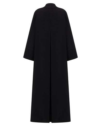 Premium Open Abaya with Wide Collar Panel