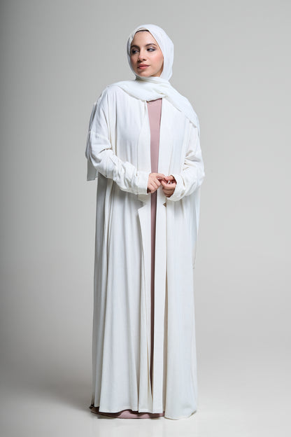 Classic White Abaya