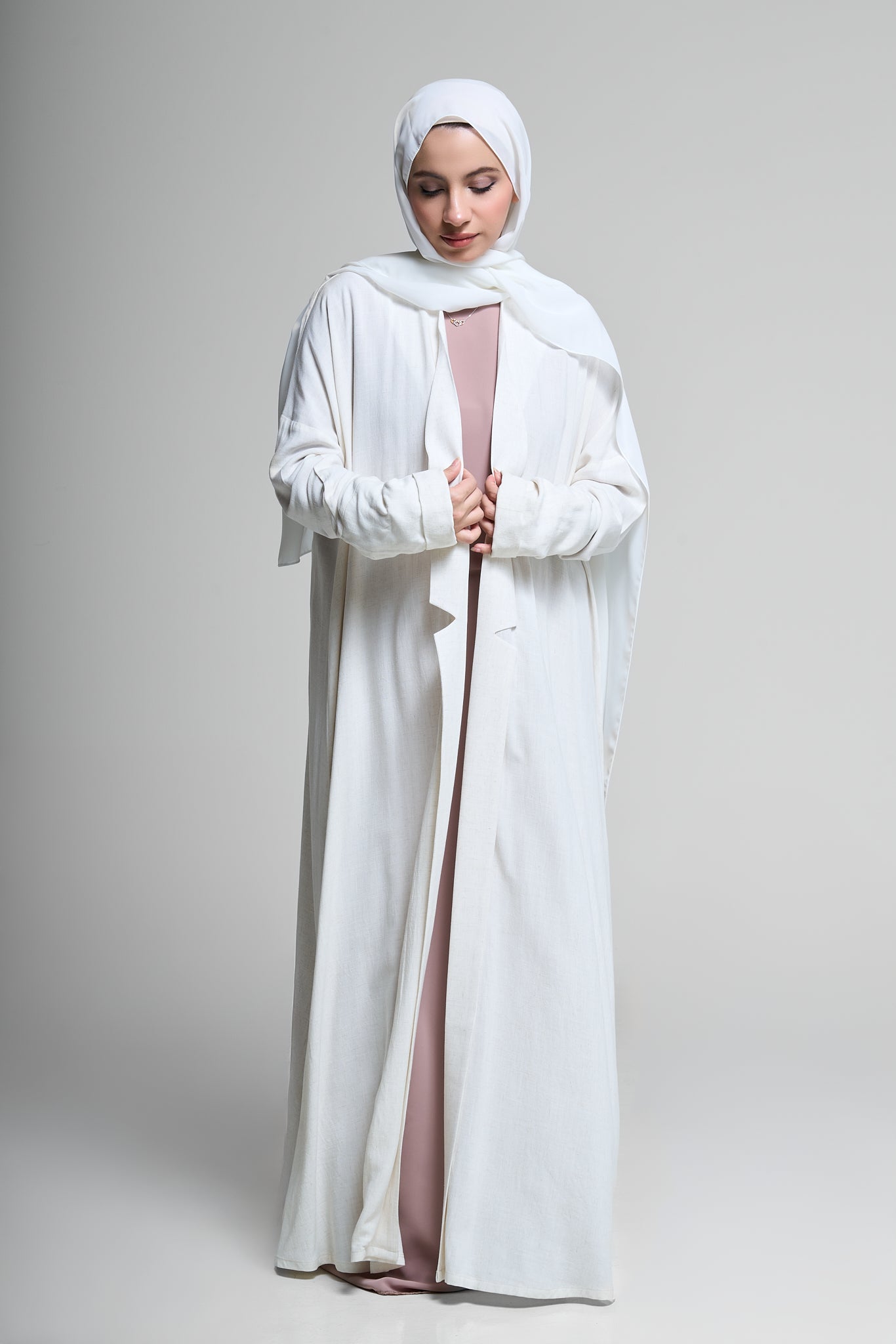 Classic White Abaya