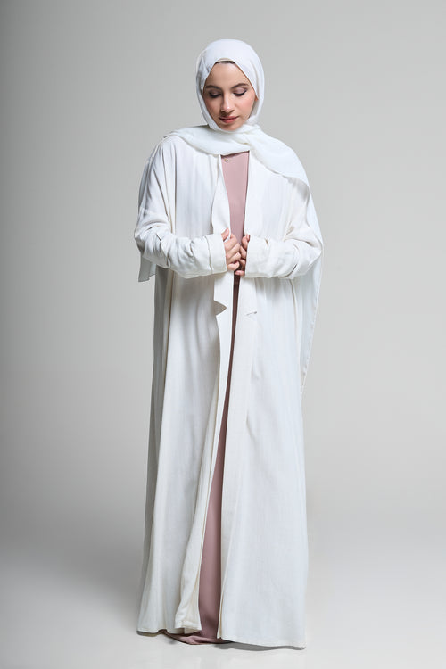 Classic White Abaya – hover image