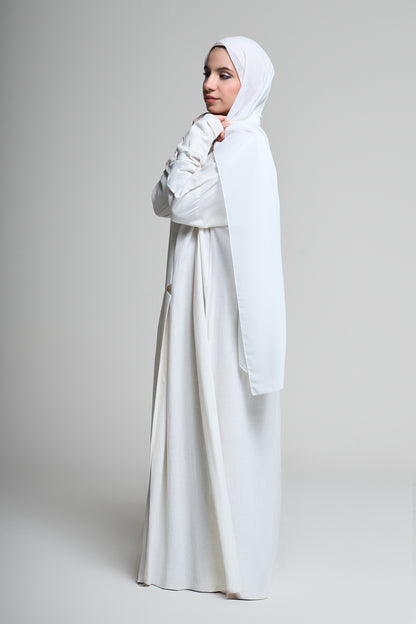Classic White Abaya