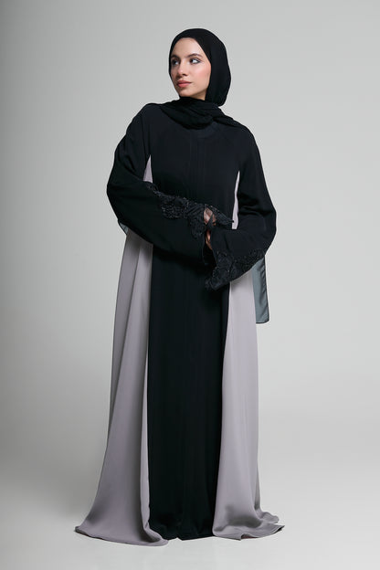 Charcoal Elegance Abaya