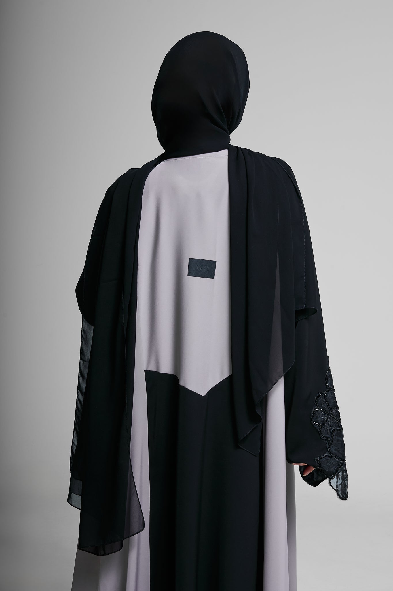 Charcoal Elegance Abaya