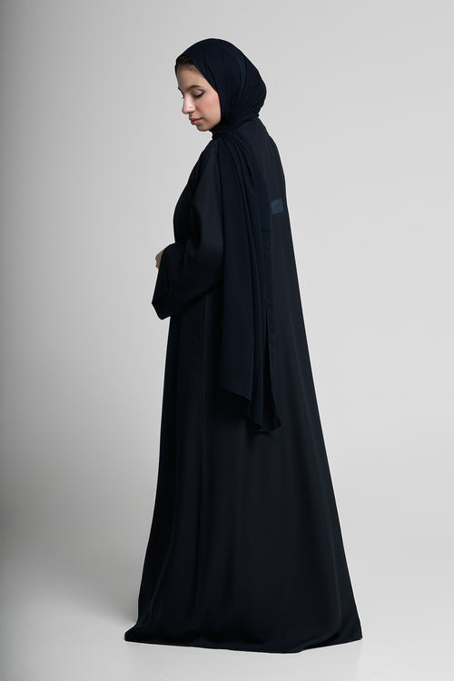 Abaya with Lace Sleeve Detail – hover image