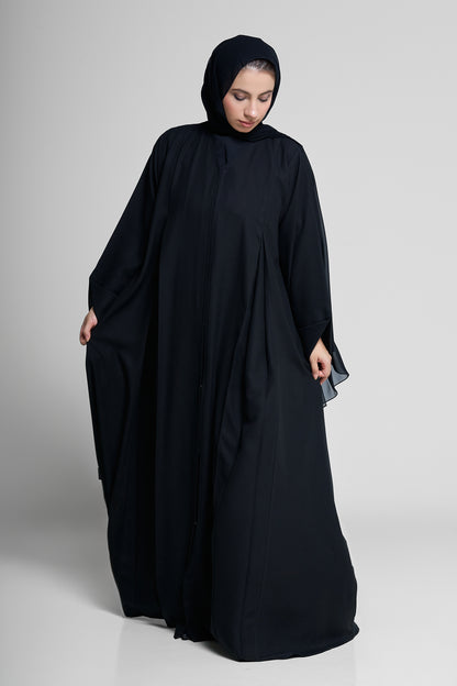 Abaya with Lace Sleeve Detail