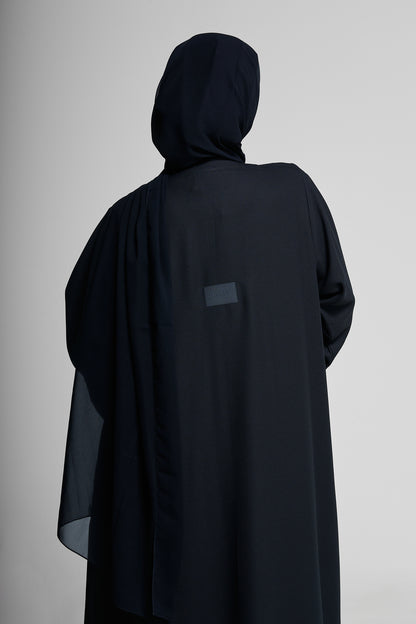 Abaya with Lace Sleeve Detail