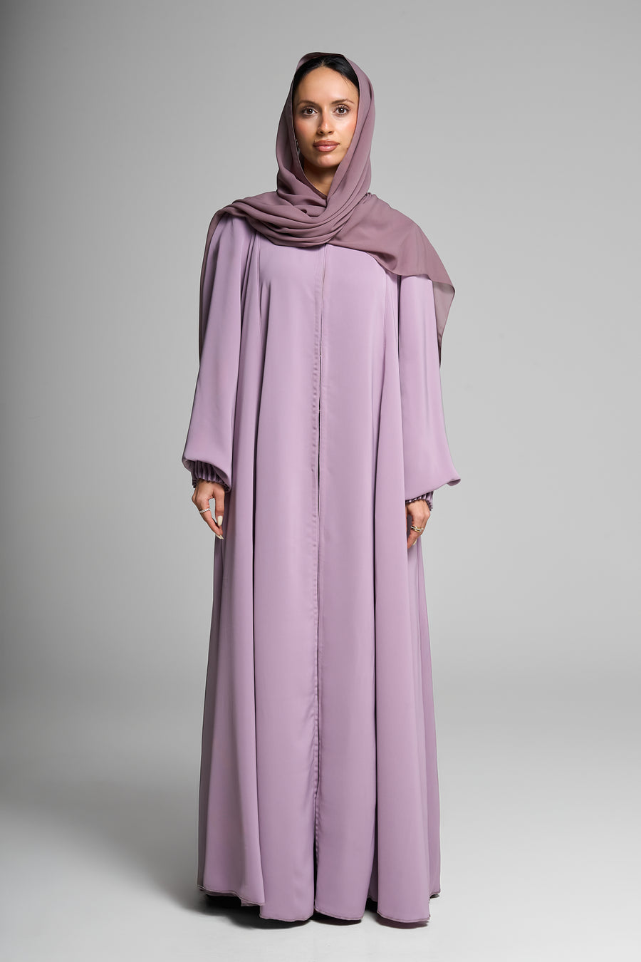 Classic Silhouette Lavender Abaya