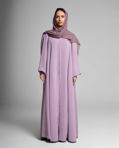 Classic Silhouette Lavender Abaya
