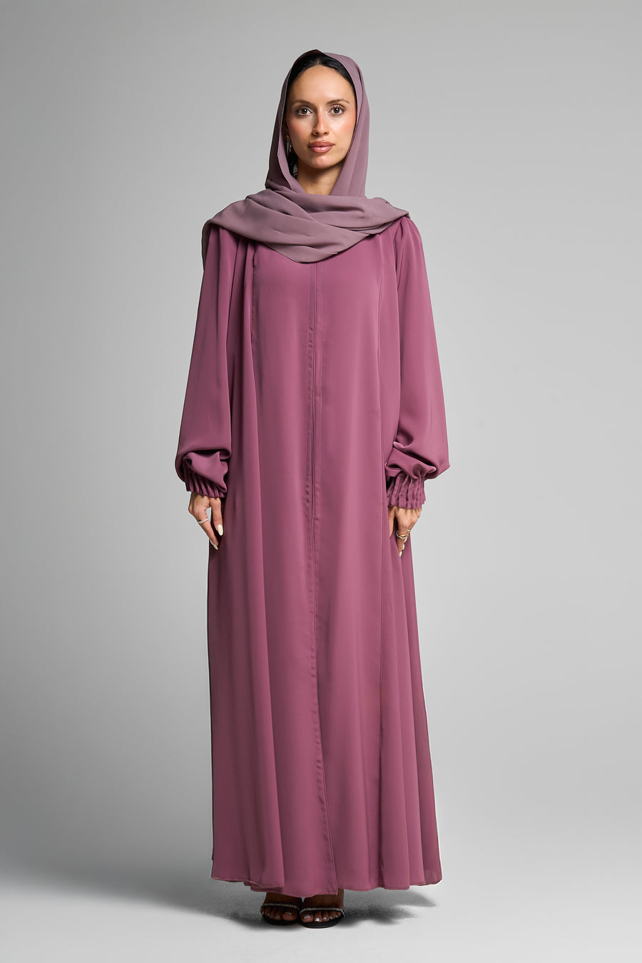 Classic Silhouette Rose Abaya