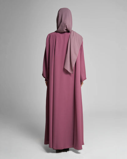 Classic Silhouette Rose Abaya