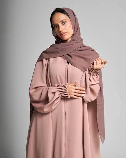 Classic Silhouette Pale Chestnut Abaya