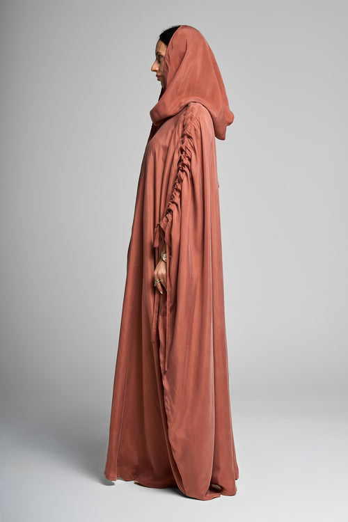 Ruched Elegance Abaya – hover image