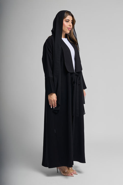 Midnight Bloom Abaya – hover image