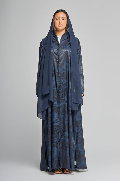 Premium Abaya with Side Slits and Glossy Texture
