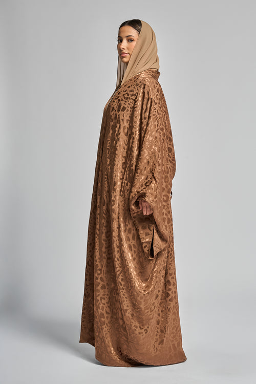 Desert Ember Textured Abaya – hover image