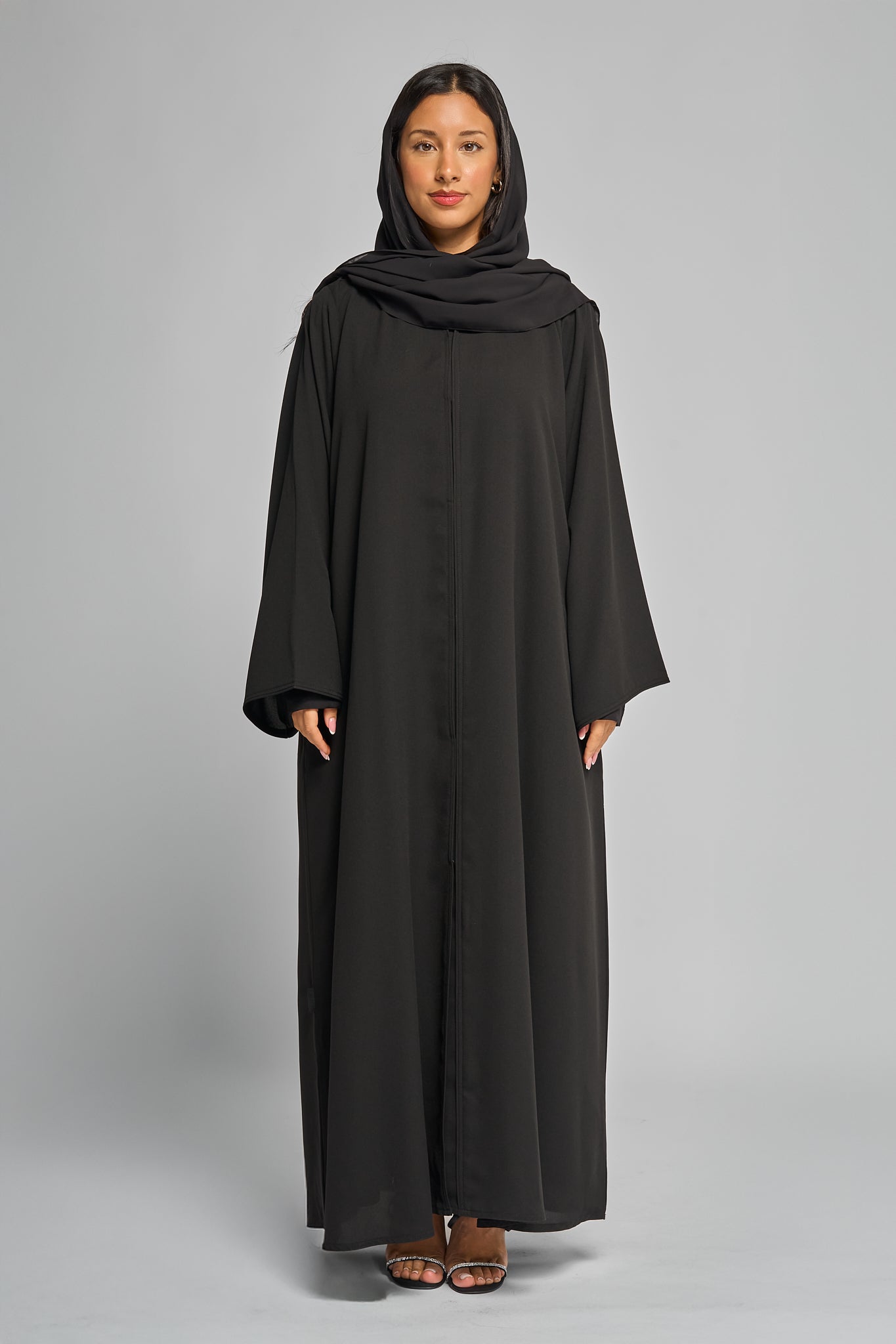 Classic Abaya with Clean Front Panel