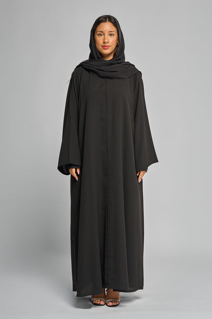 Classic Abaya with Clean Front Panel