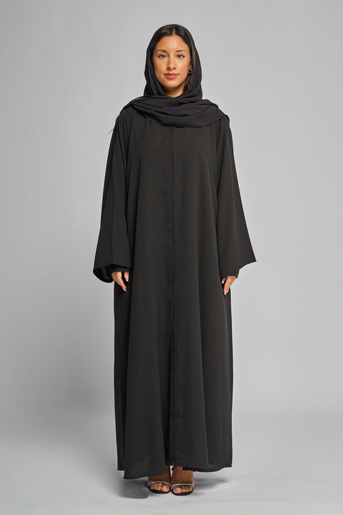 Classic Abaya with Clean Front Panel