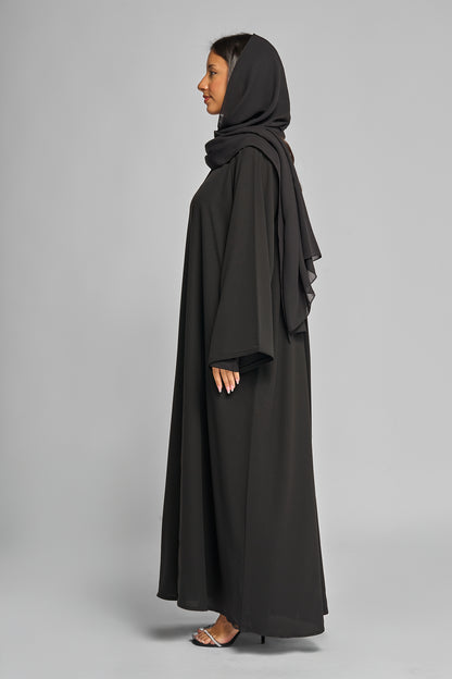 Classic Abaya with Clean Front Panel