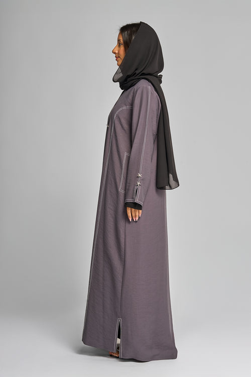 Abaya with Stitchwork – hover image