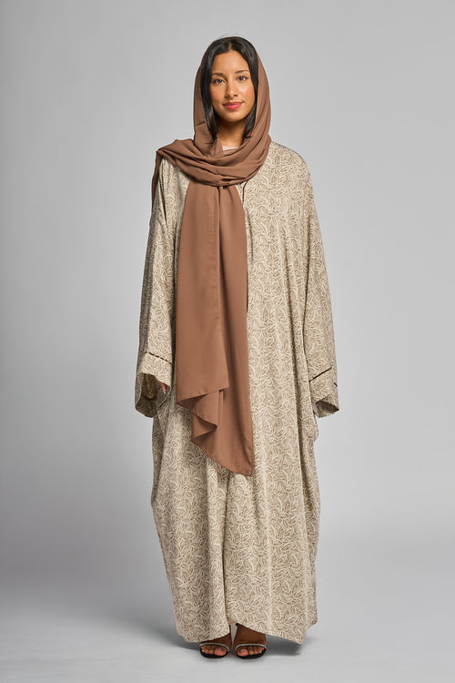 Vory Vine Jacquard Abaya