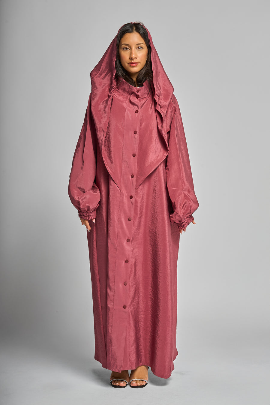 Hooded Button Down Modern Streetwear Cadilla Abaya