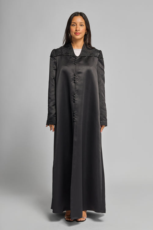 Raven Silk Abaya