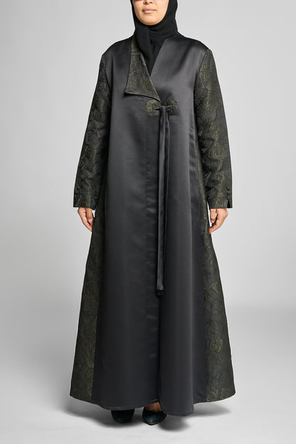 Noir Elara Abaya