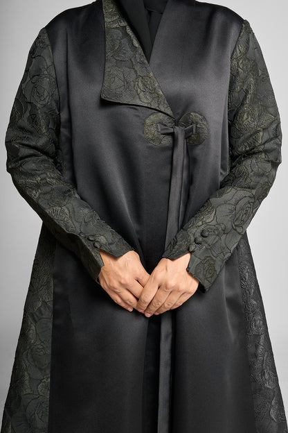 Noir Elara Abaya