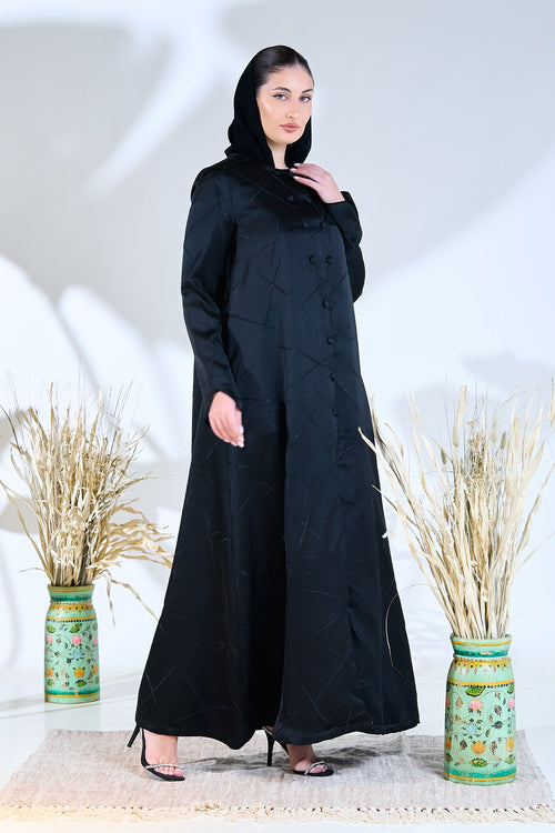 منتصف الليل الهندسة محكم العباءة السوداء – hover image