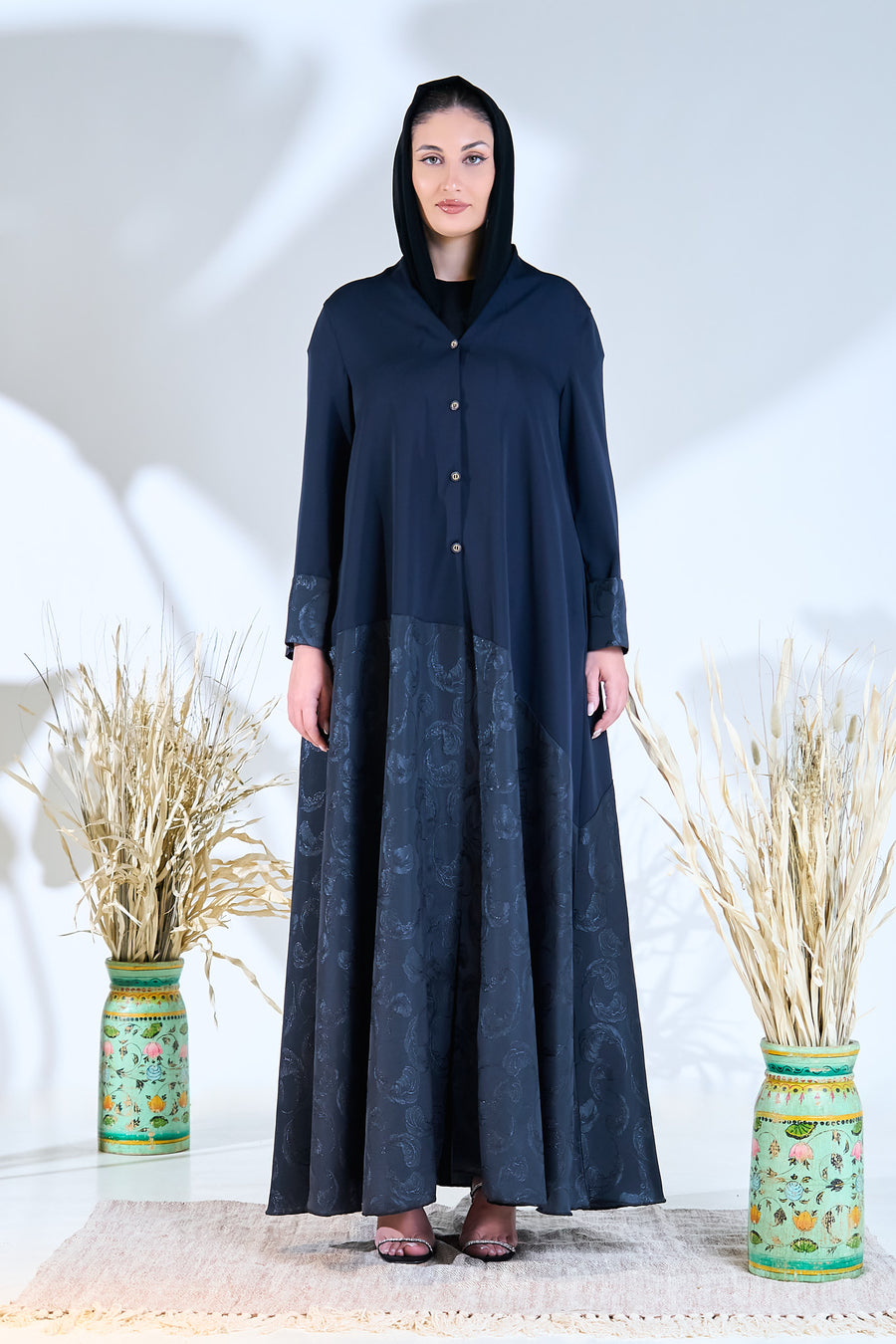 Premium Midnight Navy Abaya