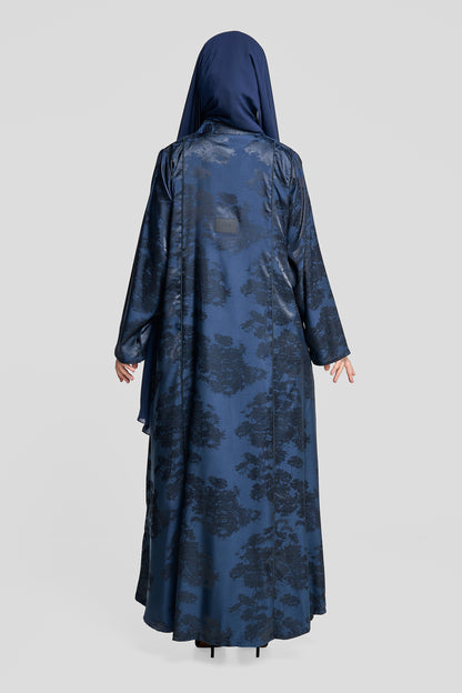 Premium Abaya with Side Slits and Glossy Texture