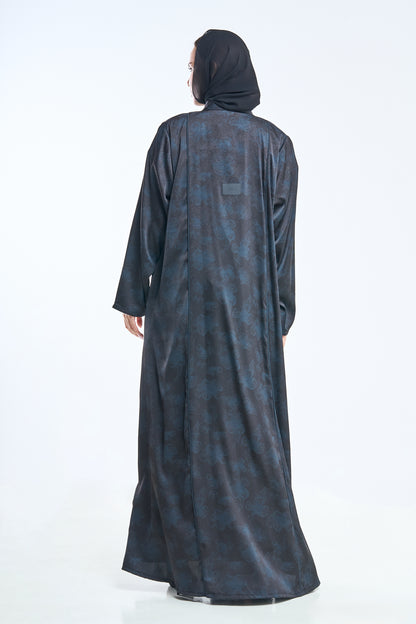 قسط Abaya مع التفاصيل المنقوشة العميقة