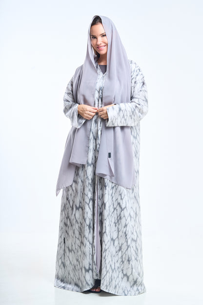 Marble Print Modern Abaya