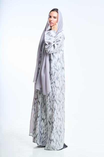 Marble Print Modern Abaya
