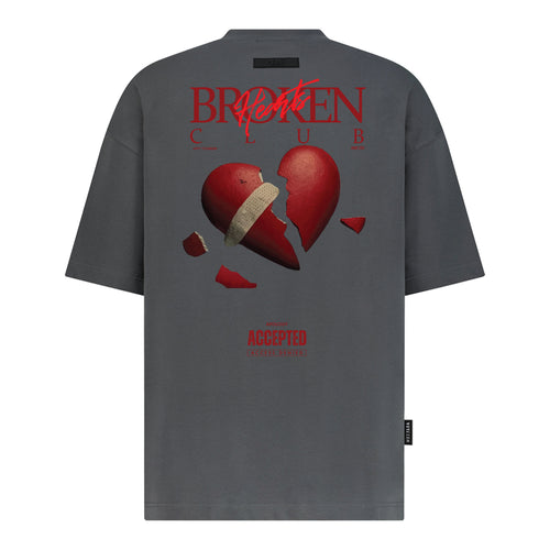 Qalb - Arabic Heart Emblem - Digital Print Design - Oversized T-Shirt