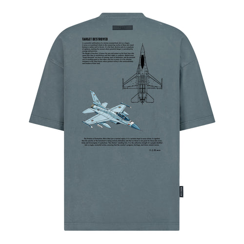 TARGET DESTROYED - Digital Print Design - Oversized T-Shirt