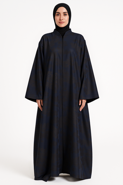 Premium Abaya with Subtle Jacquard Texture