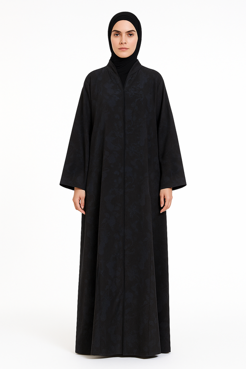 Premium Abaya with Deep Embossed Detailing
