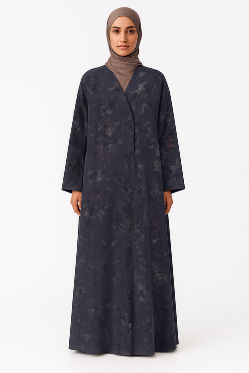 Ebony Petal Abaya